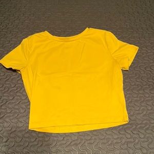 Mango colored crop top